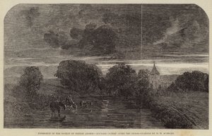 Tarde, puesta de sol después de la tormenta de Henry Mark Anthony